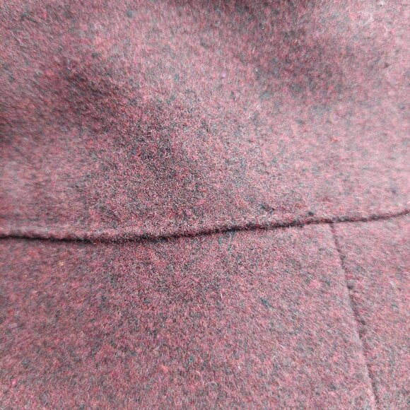 Lands' End S/M Heathered Plum Winter Fleece Bucket Hat - Picture 3 of 4